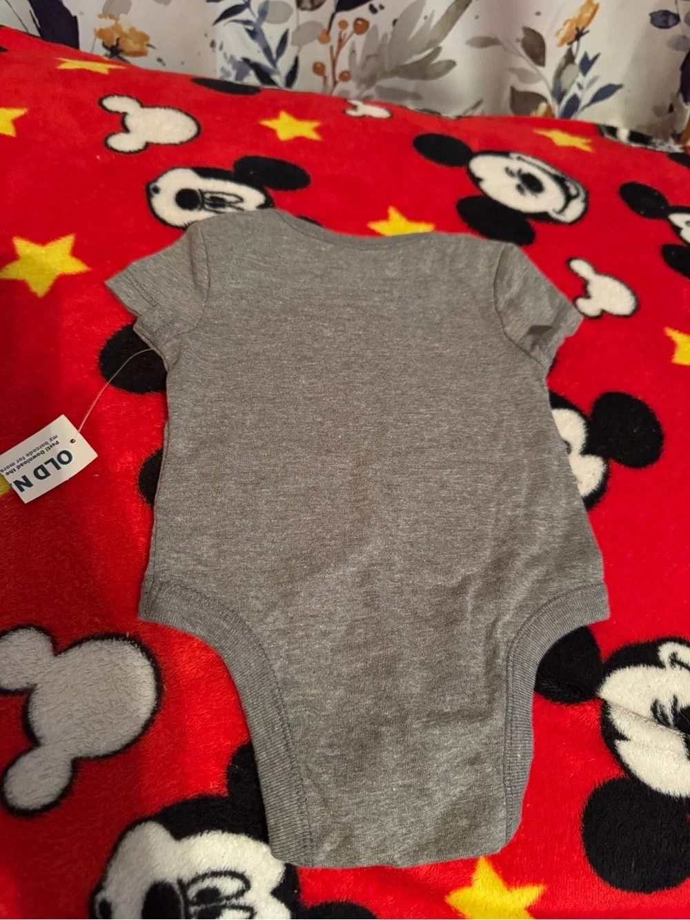 Gray Baby One-Piece Bodysuit - 0-3M NWT C5